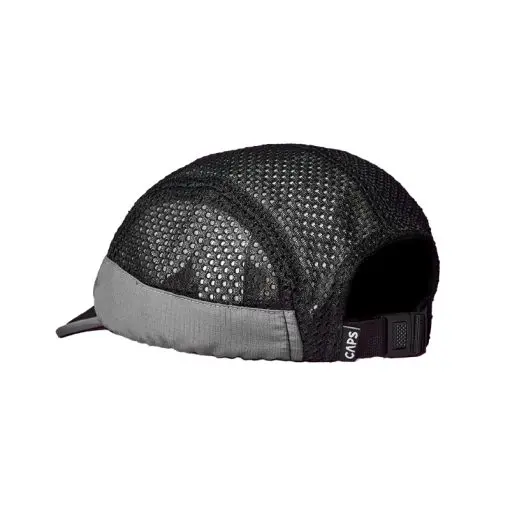 BLACK GREY MESH CAP — 3