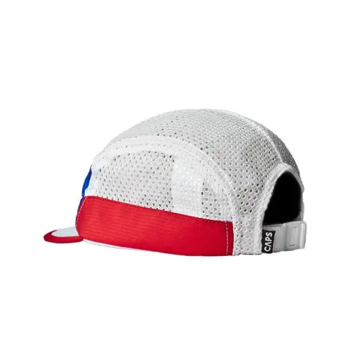 BLUE RED WHITE MESH CAP — 2