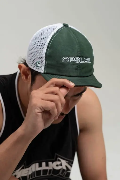 GREEN WHITE SHORT TRUCKER — 8