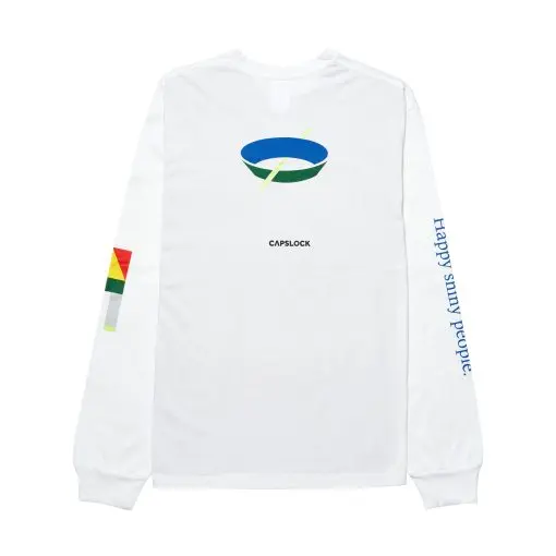 Capslock X 347 White Long Sleeve T-shirt — 2