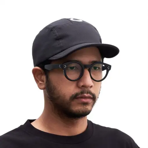 All Black 5 Panel Type Line — 6