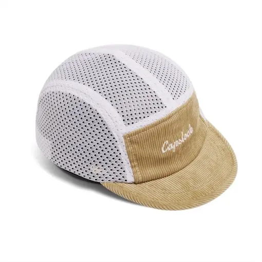 Cream Corduroy Mesh Cap — 3