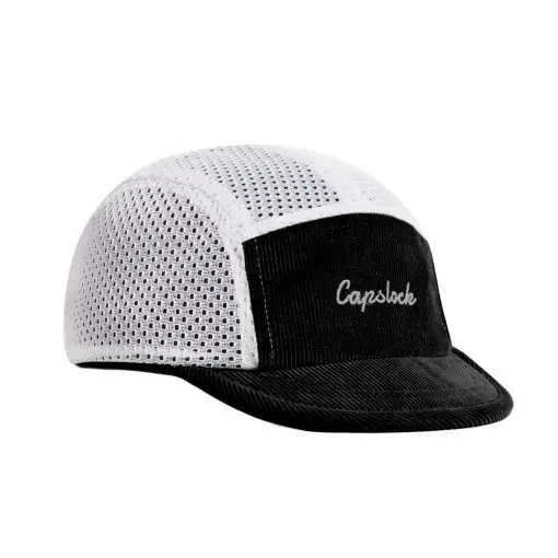 Black Corduroy Mesh Cap — 2