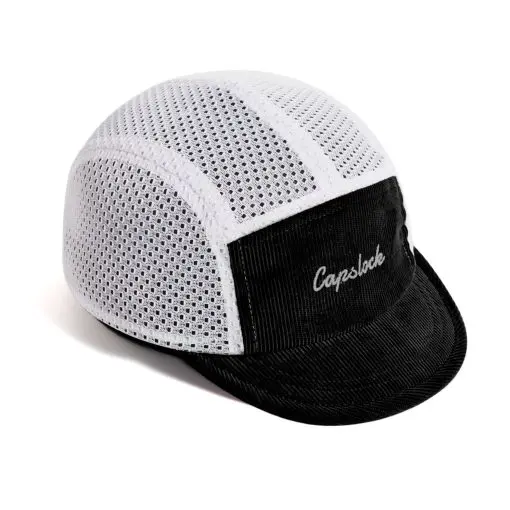 Black Corduroy Mesh Cap — 3