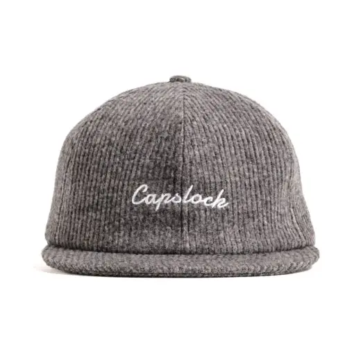 Grey Corduroy Ballcap