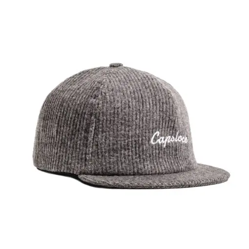 Grey Corduroy Ballcap — 2