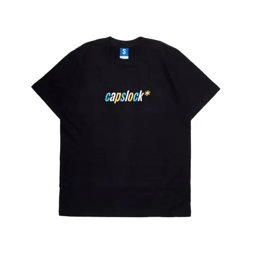 Black Capslock Tee