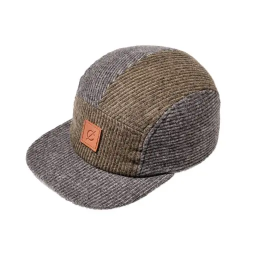 Mixed Corduroy Five Panel Cap - Side A — 2