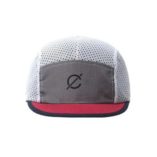 Grey Red Mesh Cap