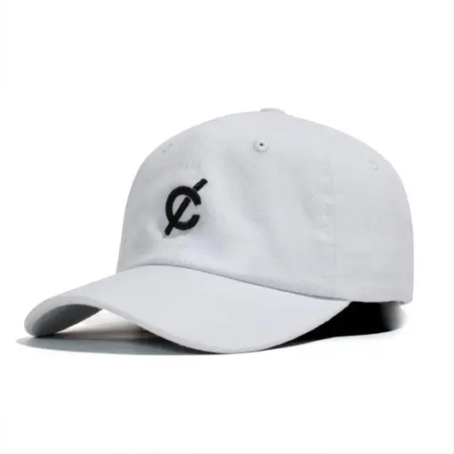 Capslock White Dad Cap — 2