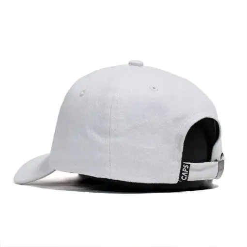 Capslock White Dad Cap — 3