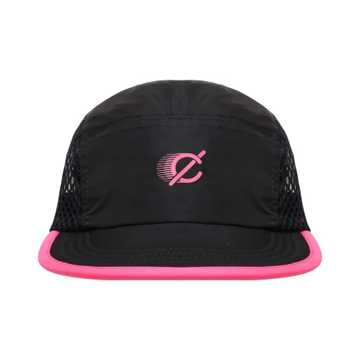 Motion 5 panel Mesh Cap Black Pink — 2