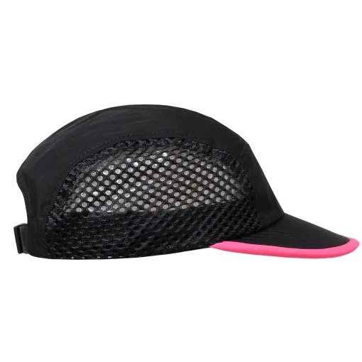 Motion 5 panel Mesh Cap Black Pink — 3