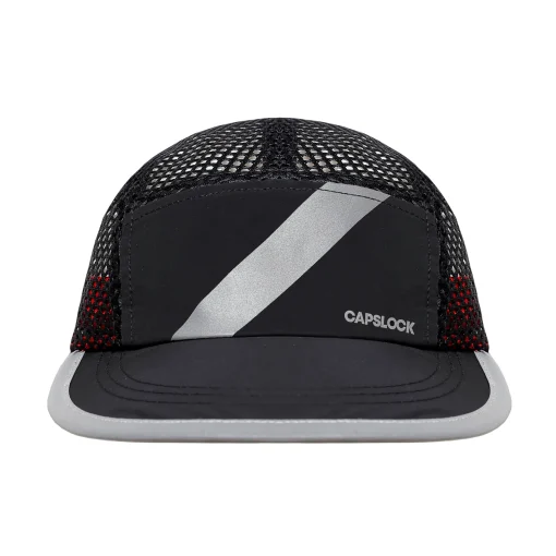 Black Reactive Reflective Meshcap — 2