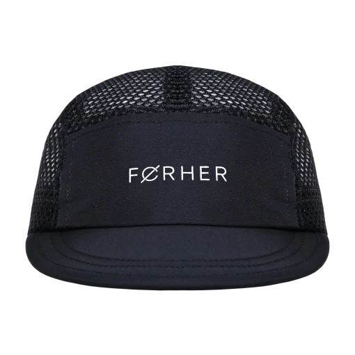 For Her Carine Meshcap Black — 2