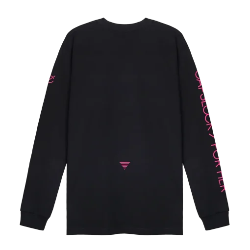 For Her Alecia Cotton Logo Tees Black — 2