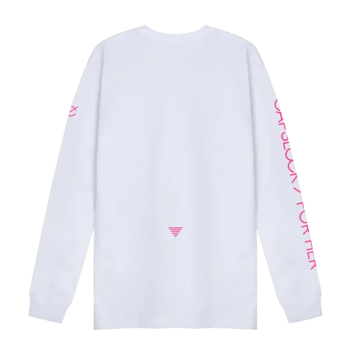 For Her Alecia Cotton Logo Tees White — 2