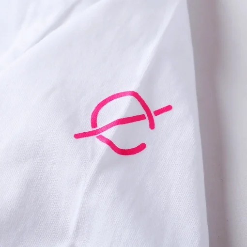 For Her Alecia Cotton Logo Tees White — 4