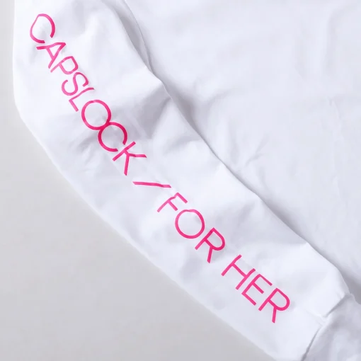 For Her Alecia Cotton Logo Tees White — 3
